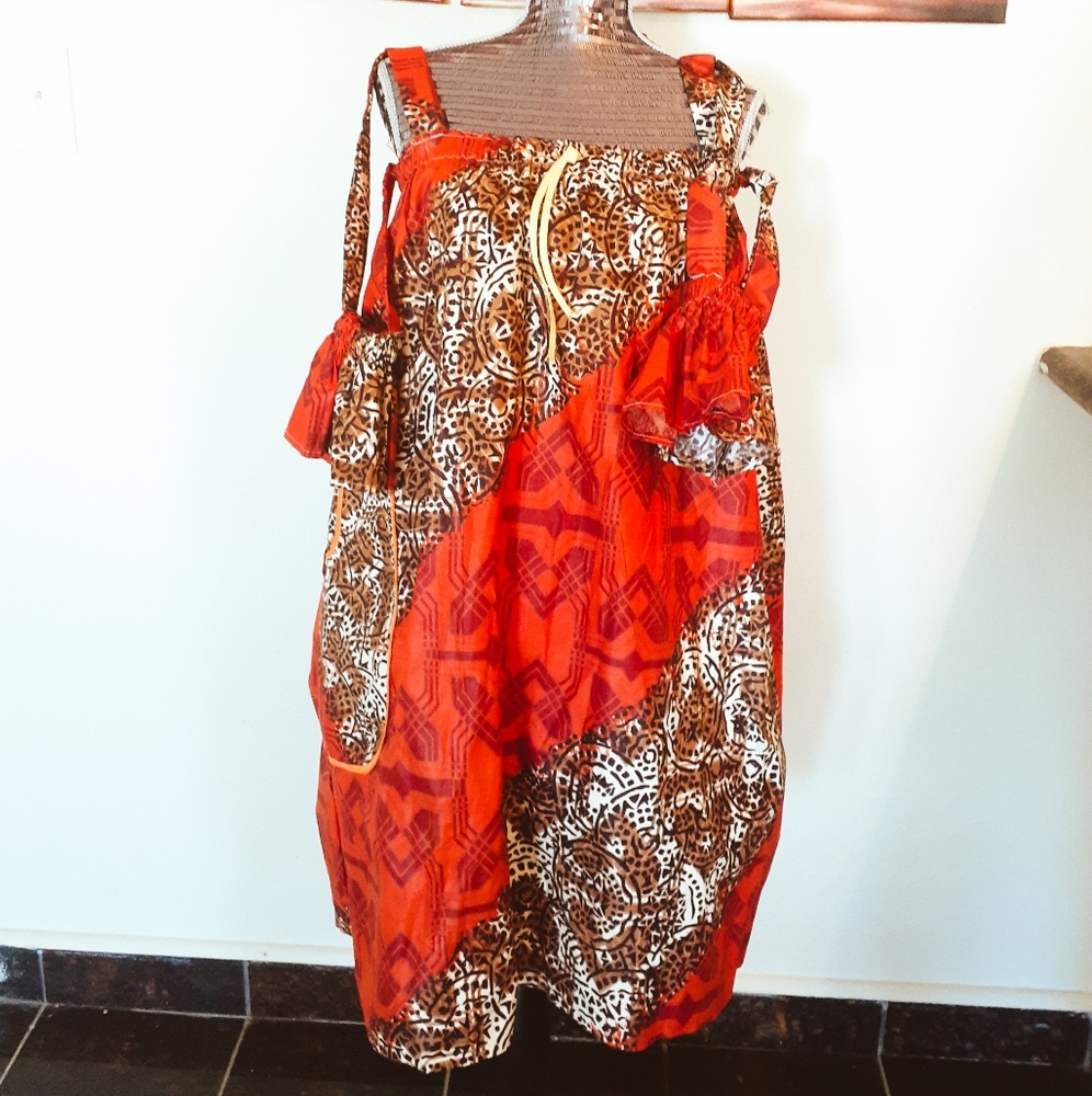 African print ,ankara, women dress, medium size,un